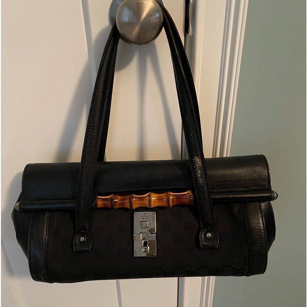 Gucci bullet Bamboo shoulder bag
